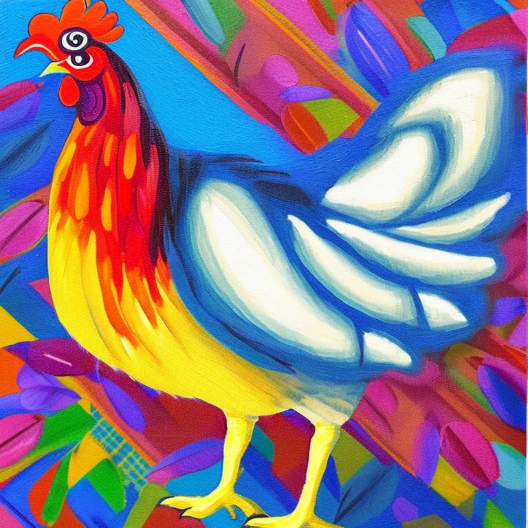 chicken-colorful-feathers