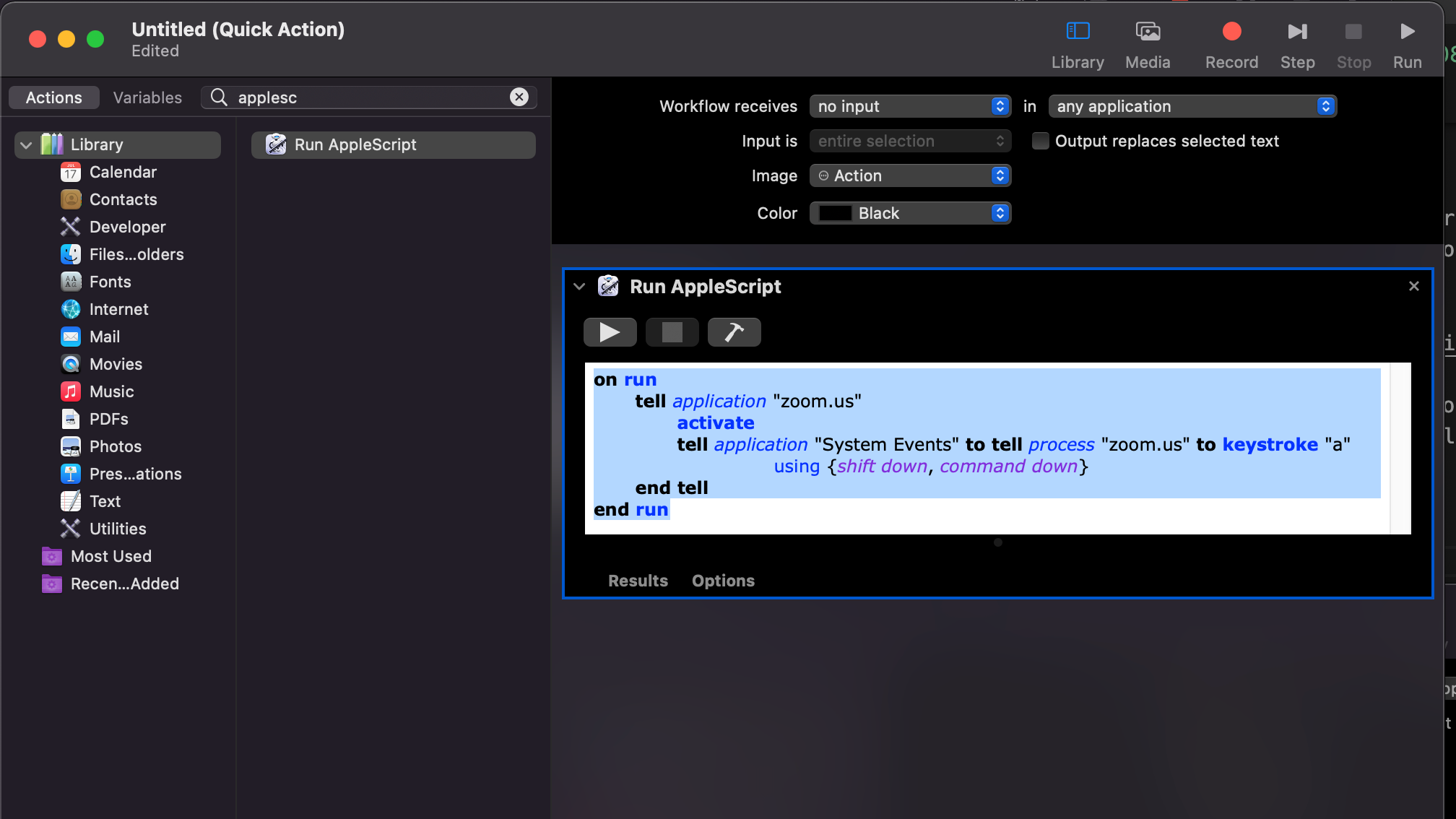 quick_action_view_automator