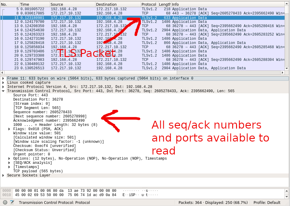 wireshark filter tcp port